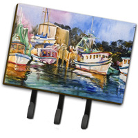 "Caroline's Treasures JMK1079TH68 Shrimp Boat Warehouse Leash or Key Holder, Large, Multicolor"
