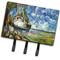 "Caroline's Treasures JMK1080TH68 Shrimp Boat 101 Leash or Key Holder, Large, Multicolor"