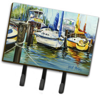 "Caroline's Treasures JMK1085TH68 Yellow Boat II Sailboat Leash or Key Holder, Large, Multicolor"