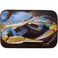 "Caroline's Treasures Blue Crab Dish Drying Mat, 14 x 21"
