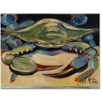 "Caroline's Treasures JMK1093PLMT Blue Crab Fabric Placemat, Multicolor"
