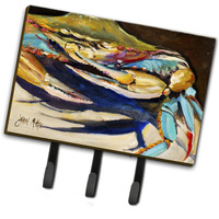 "Caroline's Treasures JMK1100TH68 Crab To Crab Blue Crab Leash or Key Holder, Large, Multicolor"