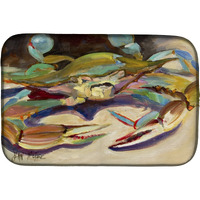 "Caroline's Treasures Crab Tail Fin Dish Drying Mat, 14"" x 21"", Multicolor"