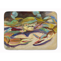 "Caroline's Treasures Blue Crab Tail Fin Floor Mat, 19"" x 27"", Multicolor"