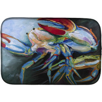 "Caroline's Treasures Blue Crab Dish Drying Mat, 14"" x 21"""