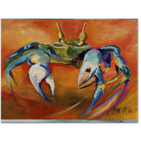 "Caroline's Treasures JMK1110PLMT Blue Crab Fabric Placemat, Multicolor"