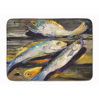 "Caroline's Treasures Fish on the Dock Floor Mat, 19"" x 27"", Multicolor"