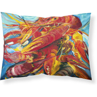 "Caroline's Treasures JMK1117PILLOWCASE Crawfish Fabric Standard Pillowcase, Large, Multicolor"