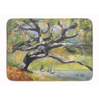 "Caroline's Treasures Oak Tree on the Bay with Sailboats Floor Mat, 19"" x 27"", Multicolor"