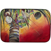"Caroline's Treasures Sunset On The Coconut Tree Dish Drying Mat, 14"" x 21"""