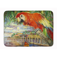 "Caroline's Treasures Red Parrot at Lulu's Floor Mat, 19"" x 27"", Multicolor"