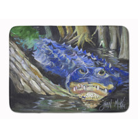 "Caroline's Treasures Blue Alligator Floor Mat, 19"" x 27"", Multicolor"