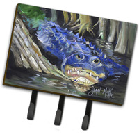 "Caroline's Treasures JMK1135TH68 Blue Alligator Leash or Key Holder, Large, Multicolor"