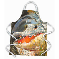 "Caroline's Treasures JMK1138APRON Alligator Apron, Large, Multicolor"