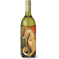 Seahorse Wine Bottle Beverage Insulator Hugger JMK1142LITERK