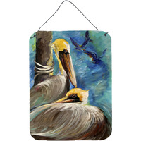 "Caroline's Treasures Pelicans Remembering Wall or Door Hanging Prints, 16"" x 12"""
