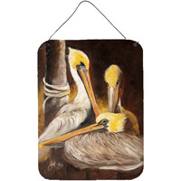 "Caroline's Treasures Brown Pelicans Wall or Door Hanging Prints, 16"" x 12"""
