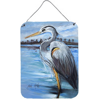 "Caroline's Treasures Blue Heron Gazing Wall or Door Hanging Prints, 16"" x 12"""