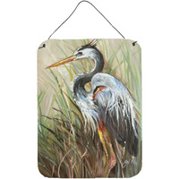 "Caroline's Treasures Blue Heron Gazing West Wall or Door Hanging Prints, 16"" x 12"""