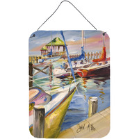 "Caroline's Treasures Boat Docks Sailboats Wall or Door Hanging Prints, 16"" x 12"""
