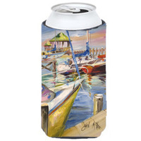 Boat Docks Sailboats Tall Boy Beverage Insulator Hugger JMK1151TBC