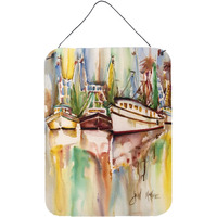 "Caroline's Treasures Ocean Springs Deep Sea Fishing Boats Wall or Door Hanging Prints, 16"" x 12"""