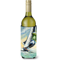 Cruising the Coast Sailboats Wine Bottle Beverage Insulator Hugger JMK1163LITERK