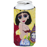 Mardi Gras Queen Mermaid Tall Boy Beverage Insulator Hugger JMK1180TBC