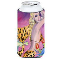 Pink Mermaid Tall Boy Beverage Insulator Hugger JMK1182TBC