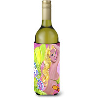 Pink Mermaid Wine Bottle Beverage Insulator Hugger JMK1183LITERK