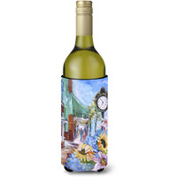 Fairhope Clock Wine Bottle Beverage Insulator Hugger JMK1187LITERK