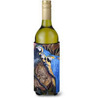 Parrots Wine Bottle Beverage Insulator Hugger JMK1191LITERK