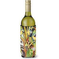 Parrots Wine Bottle Beverage Insulator Hugger JMK1203LITERK
