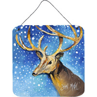 "Caroline's Treasures Reindeer Wall or Door Hanging Prints, 6 x 6"""