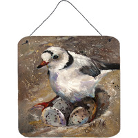 "Caroline's Treasures Piping Plover Wall or Door Hanging Prints, 6 x 6"""