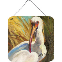 "Caroline's Treasures White Ibis Wall or Door Hanging Prints, 6 x 6"""