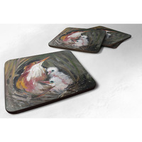 "Caroline's Treasures JMK1224FC Happy Family Foam Coaster (Set of 4), 3.5"" H x 3.5"" W, Multicolor"