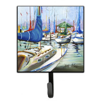 "Caroline's Treasures JMK1241SH4 Day Break Sailboats Leash or Key Holder, Small, Multicolor"