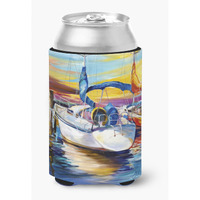 Symmetry again Sailboats Can or Bottle Hugger JMK1243CC