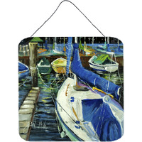 "Caroline's Treasures Sailboats Wall or Door Hanging Prints, 6 x 6"""