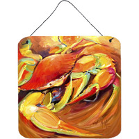 "Caroline's Treasures Crab Spice Wall or Door Hanging Prints, 6 x 6"""