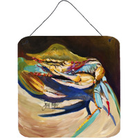 "Caroline's Treasures Crab to Claw Up Wall or Door Hanging Prints, 6 x 6"""
