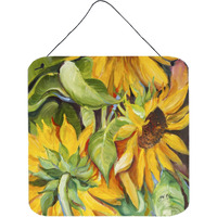 "Caroline's Treasures JMK1266DS66 Sunflowers Wall or Door Hanging Prints, 6 x 6"""