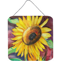 "Caroline's Treasures JMK1268DS66 Sunflowers Wall or Door Hanging Prints, 6 x 6"""