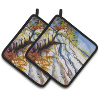 "Caroline's Treasures Sand Dune Pair of Pot Holders JMK1272PTHD, 7.5HX7.5W, Multicolor"