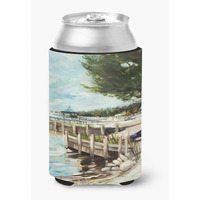 At the Pier Sailboats Can or Bottle Hugger JMK1273CC