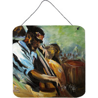 "Caroline's Treasures Jazz Bass Wall or Door Hanging Prints, 6 x 6"""