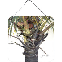 "Caroline's Treasures JMK1279DS66 Coconut Tree Top Wall or Door Hanging Prints, 6 x 6"""