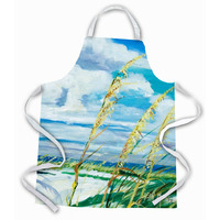 "Caroline's Treasures JMK1298APRON Sea Oats Apron, Large, Multicolor"