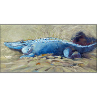 "Caroline's Treasures Bruce The Gator Alligator Floor Runner 28"" x 58"" Multicolor"